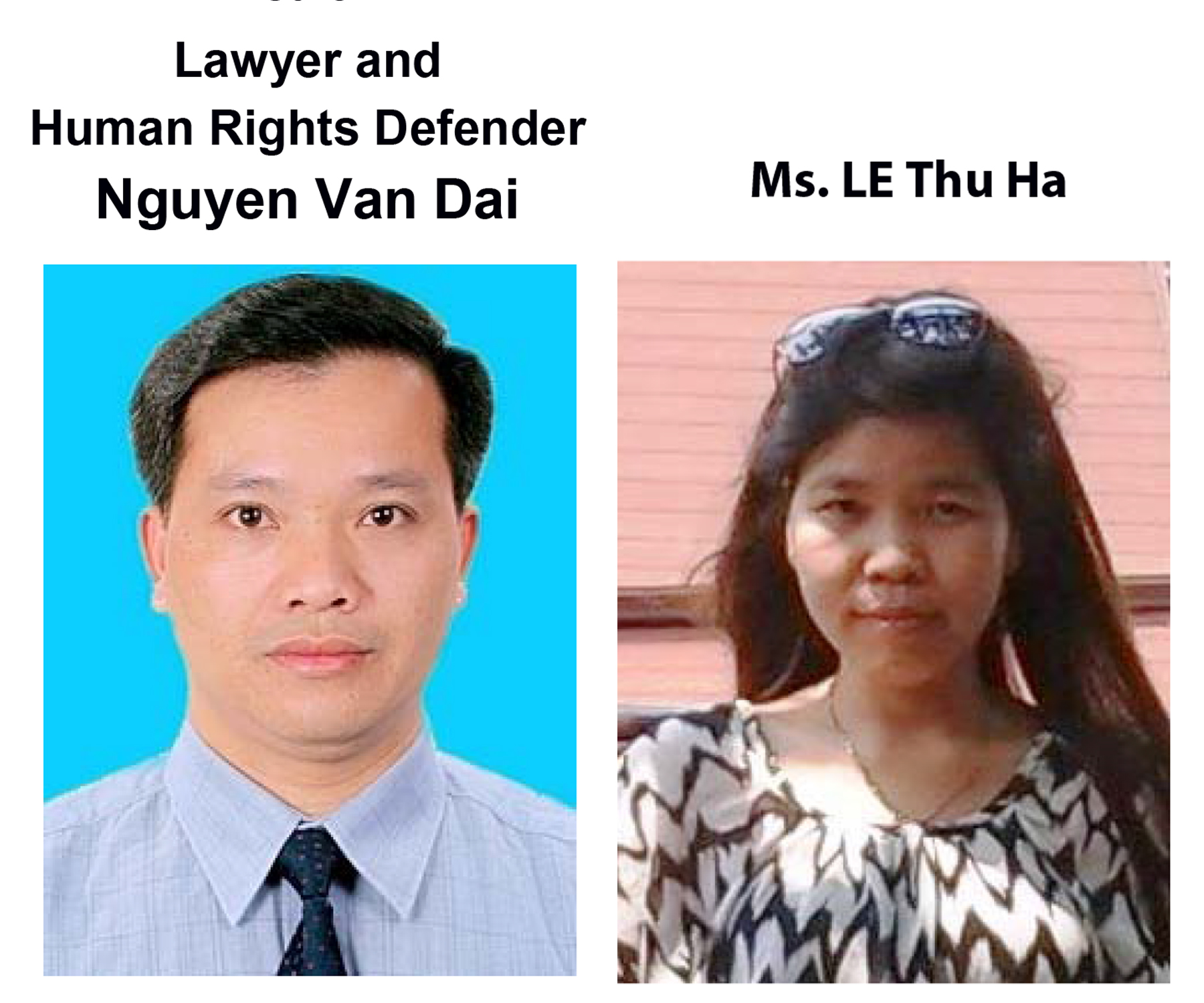 Nguyễn Văn Đài and Lê Thu Hà