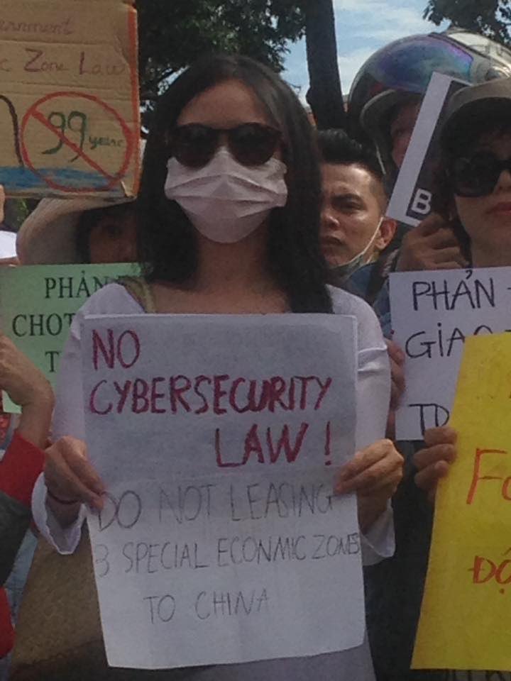 Female activist_cybersecurity protest
